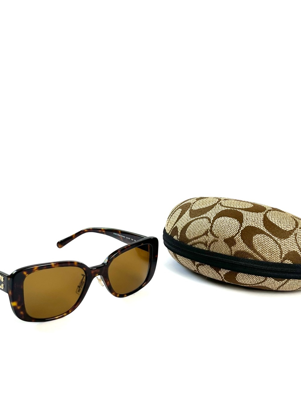 Coach Brown Tortoiseshell Women's Prescription Glasses with Signature Case